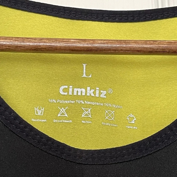CIMKIZ Hot Sweat Sauna Vest Size Large Neoprene Black Lose Weight - Picture 3 of 4